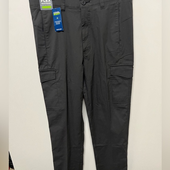 HAGGAR ACTIVE SERIES SLACKS LEAD (DARK CHARCOAL) SIZE 32w X 34 LENGTH - Picture 7 of 13